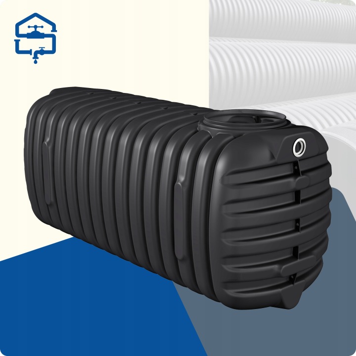 SZAMBO BEZODPLYWOWE 4000L HAUT KOMINEK GRATUIT RÉSERVOIR 4000 4M3 ATEST