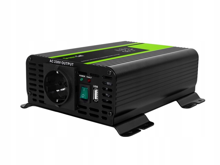 BALASTO DE AUTOMÓVIL INWERTER GREENCELL PRO 12V 230V 300W 600W USB 