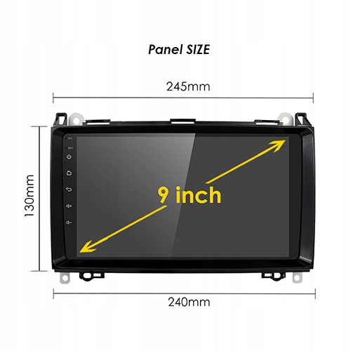 RADIO MERCEDES GASOLINA A W169 2004-2012 ANDROID 64GB 