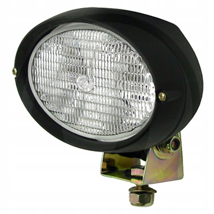 PROJECTEUR OUVRIER HELLA 12V OVALE AVEC AMPOULE H3 I MARCHE ARRIÈRE SUPPORT