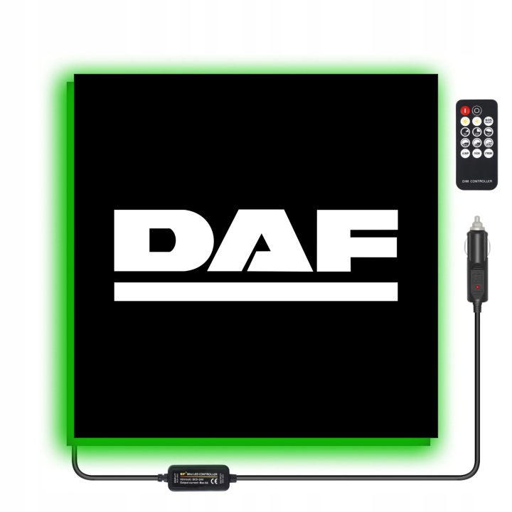 TABLEAU LED TIR DAF 50X50CM RÉTROÉCLAIRÉE SUR PALIER 8