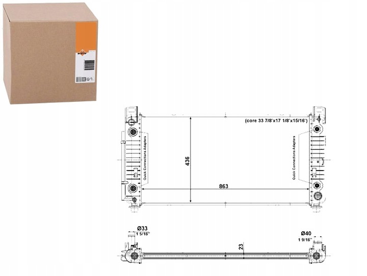 NRF AUŠINTUVAS VARIKLIO HUMMER HUMMER H2 6.0 09.02-0 nuotrauka 1