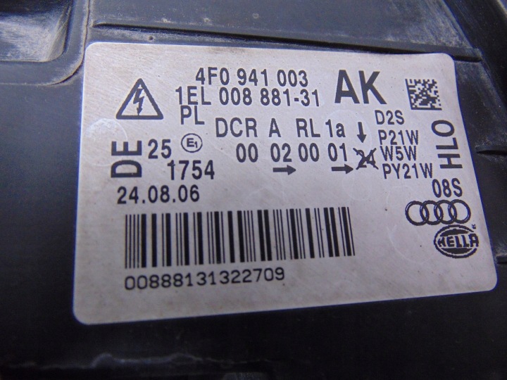 PHARE GAUCHE AVANT AUDI A6 C6 XÉNON EUROPE 4F0941003AK