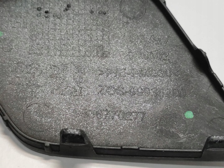PEUGEOT 3008 II 2 LIFT BOUCHON CROCHET PARE-CHOCS AVANT 9836770277