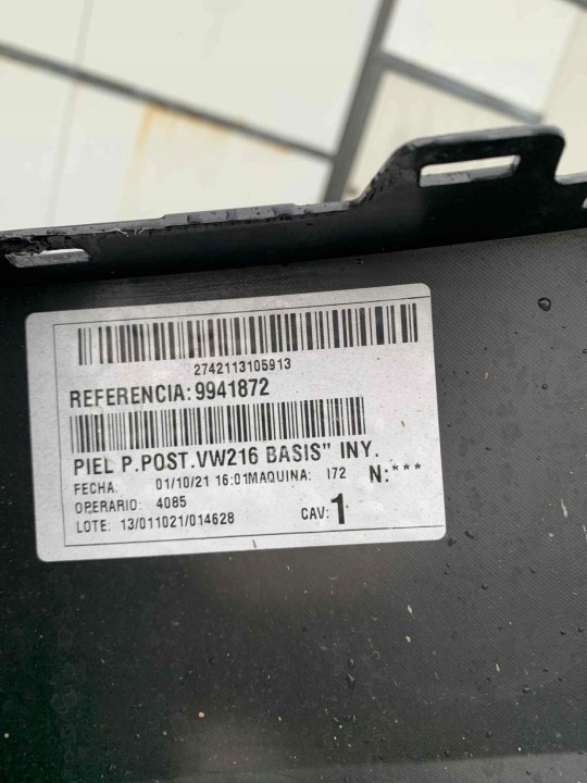 PARE-CHOCS ARRIÈRE VW T-CROSS 2GM (2018-2023) 2GM807421 OEM
