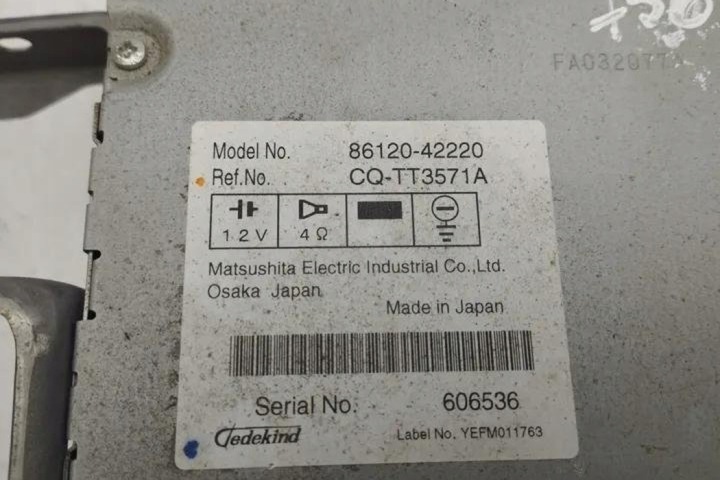 RADIO AVEC NAVIGATION TOYOTA RAV 4 III (_A3_) 8612042220 2.2L DIESEL 130KW 2008