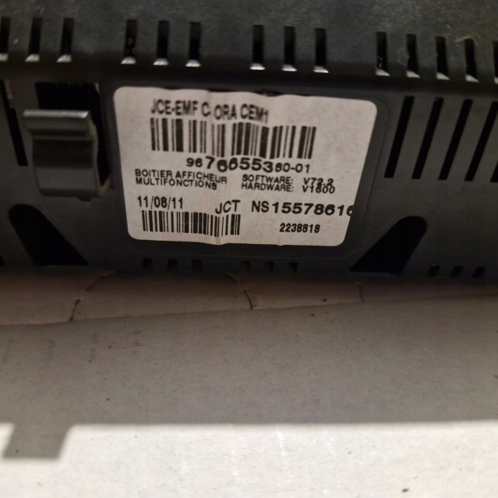 MONITEUR PEUGEOT 308 T7 RESTYLAGE 2011 9676655380