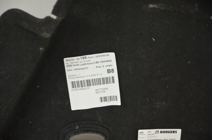 VW PASSAT B8 RESTYLAGE GARNITURE COUVERCLES DE COFFRE R OU GAUCHE 3G9867427N 428Q AHP