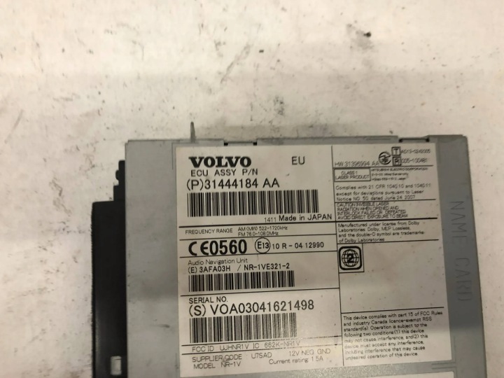 VOLVO V40 2016 RADIO/NAWIGACJA 12/19