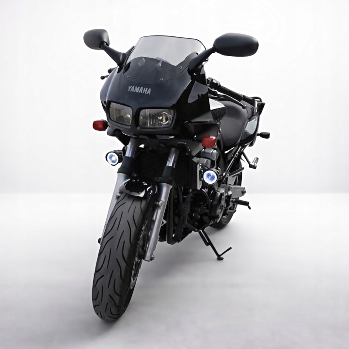 HALOGÈNES LED MOTOCYCLETTE LENTILLE RING PHARES 3000LM AVEC PRZELACZNIKIEM PUISSANT