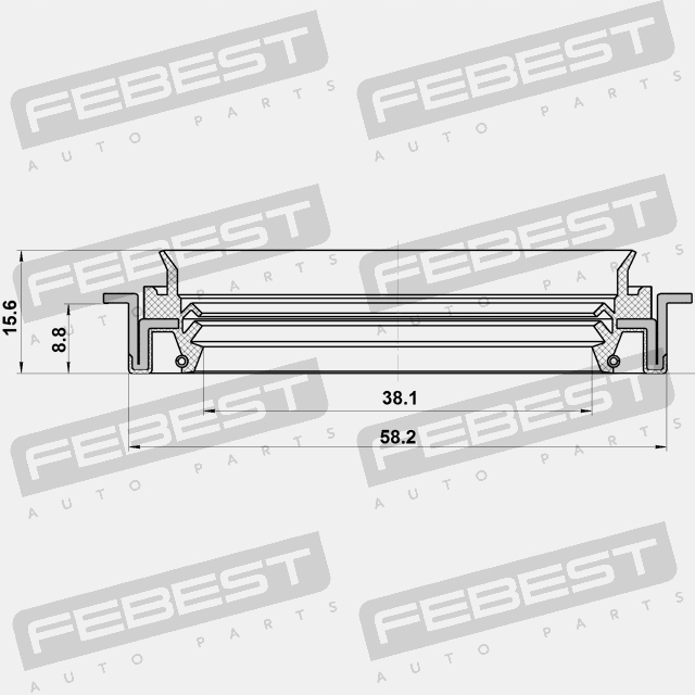 MASTIC D'ÉTANCHÉITÉ ENGRENAGE CHRYSLER SEBRING II 2006-2010 FEBEST