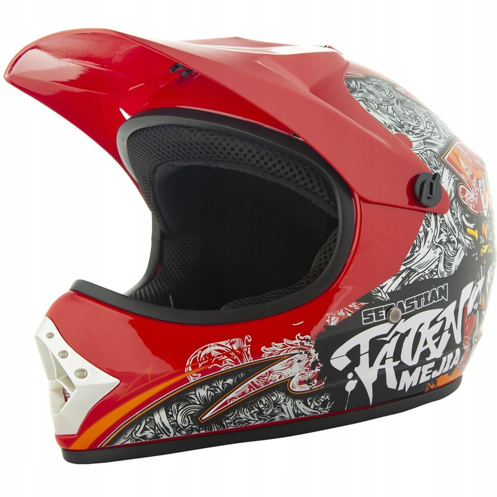 CASCO CROSS DZIECIECY ENDURO QUAD XS+REKAWICE+GOGLE 