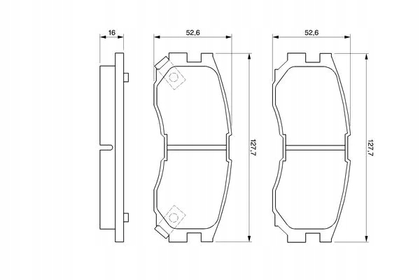 BOSCH 0 986 460 979 KOMPLEKTAS TRINKELIŲ HAMULCOWYCH, HA nuotrauka 2