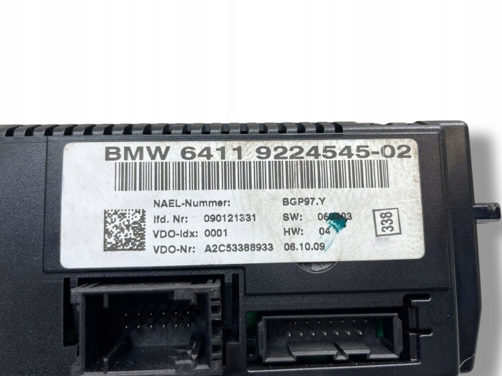 BMW 3 E90 E91 2007 PANNEAU CLIMATISATION