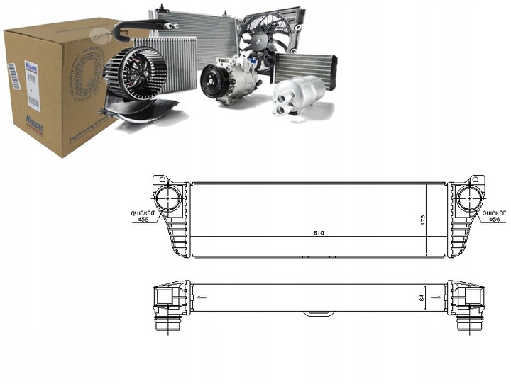 RADUADOR AIRE DOAADOWUJACEGO NISSENS 96261 