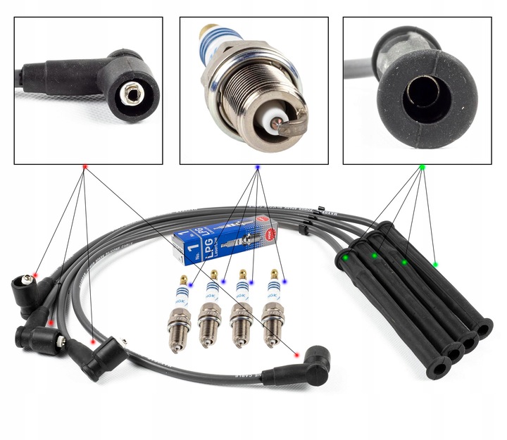 ZPR_53-0056_1496 -1 ACCIONAMIENTO +BUJÍAS NGK RENAULT KANGOO 1.2 97- 