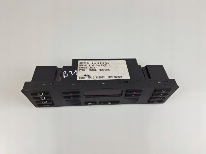 PANNEAU CLIMATISATION BMW 5 E39 6916641