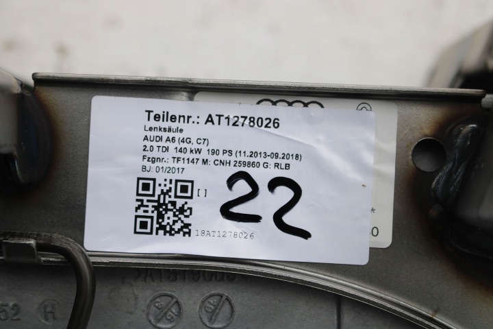 AUDI A6 A7 4G C7 CAOUTCHOUC COLONNE 4G0419502S 4G0 419 502 AVEC TRANSMISSION KI