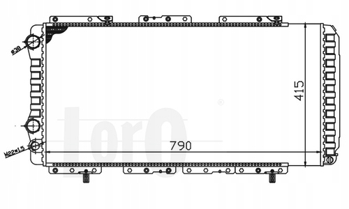 MAXGEAR AC240864 RADIATEUR SYSTÈME REFROIDISSEMENT MOTEUR