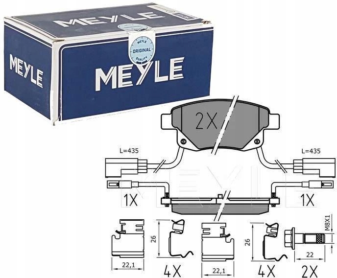 MEYLE SABOTS DE FREIN DE FREIN ARRIÈRE 025 244 8617/PD photo 1 - milautoparts-fr.ukrlive.com