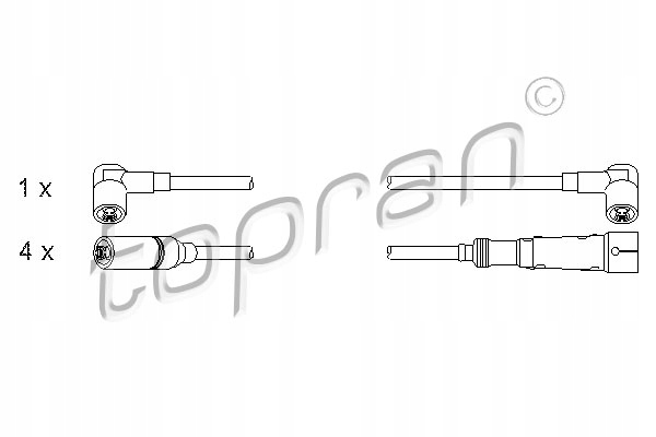 KIT FILS D'ALLUMAGE TOPRAN 102 982