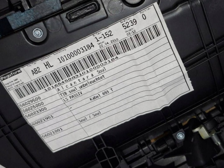AUDI A3 S3 A3 SPORTBACK 8P 2012 ALCANTARA COLLECTEUR PORTES GAUCHES ARRIÈRE