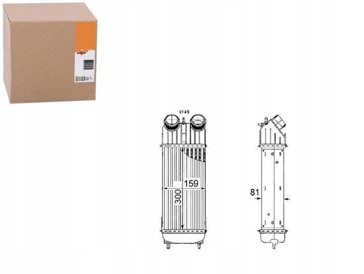 RADIATEUR AIR D'ADMISSION CONVIENT D 30196 NRF