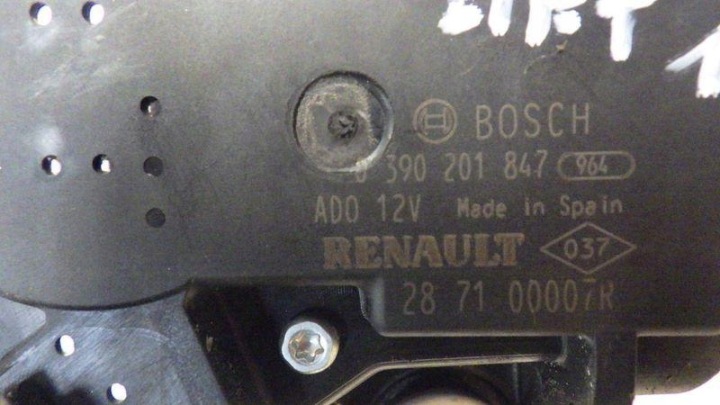 PETIT MOTEUR ESSUIE-GLACES COUVERCLES DE COFFRE MEGANE III UNIVERSEL 2 LIFT 287100007R 0390201847