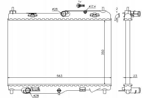 NISSENS RADIATEUR DE MOTEUR FORD B-MAX ECOSPORT FIES photo 2 - milautoparts-fr.ukrlive.com