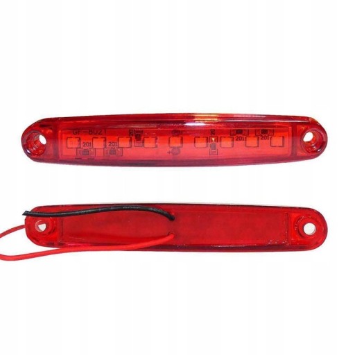 10 PIEZAS FARO LUZ DE POSICIÓN 9 DIODO LUMINOSO LED 12V 24V ROJO 