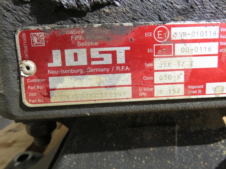 SIODLO DAF CF JOST JSK37C