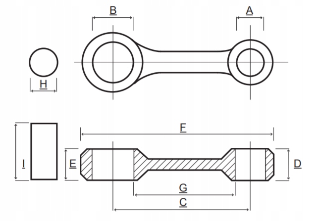 PROX BIELLE HONDA CR 250 1984 2001 03.1315