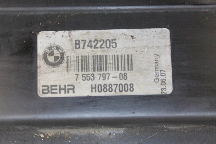 ENSEMBLE RADIATEURS BMW 6 CABRIO (E64) 7540683 3.0L GASOLINE 190KW 2007