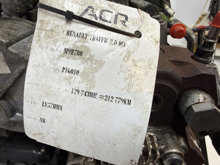 MOTEUR M9R780 RENAULT TRAFIC NISSAN PRIMASTAR OPEL VIVARO 2.0 DCI CDTI