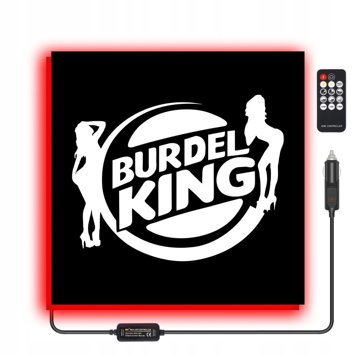 TABLEAU LED TIR B KING 50X50CM RÉTROÉCLAIRÉE SUR PALIER 26