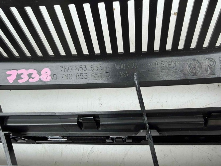 VOLKSWAGEN SHARAN II 7N GRILLE CALANDRE PARE-CHOCS AVANT NEUF OE 7338