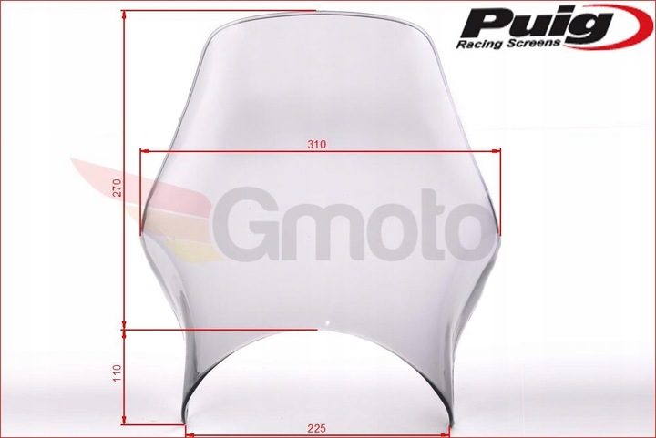 VENTANAS MOTOCICLETA DEFLECTOR PUIG NAKED 0869H PRZYCIEMNIONA YAMAHA SUZUKI 