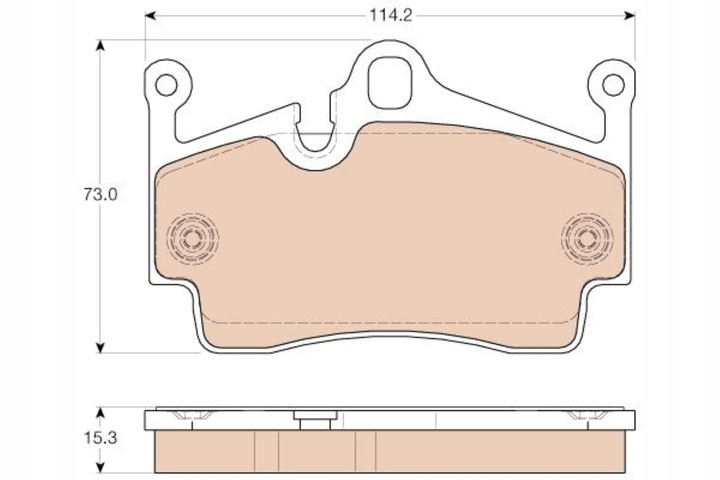 ZAPATAS HAMULC. PORSCHE BOXSTER (987) 05- PARTE TRASERA 