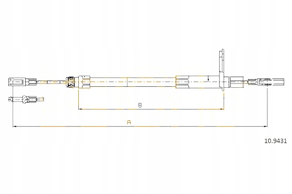 COFLE CABLE BRAKES MANUAL MERCEDES COFLE photo 1 - milautoparts-fr.ukrlive.com