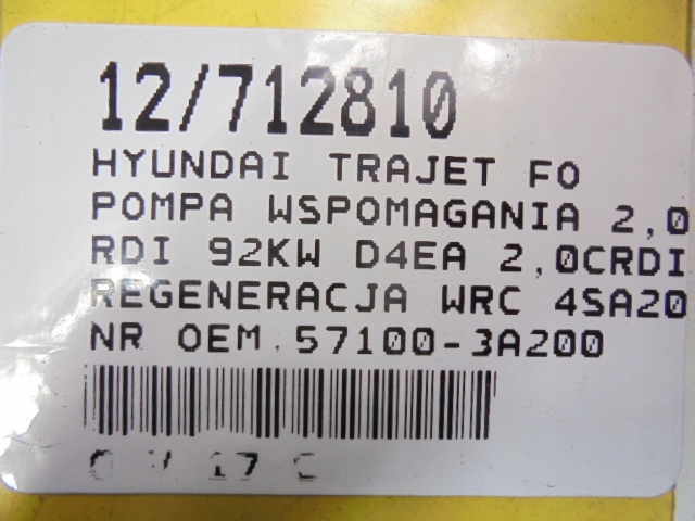 HYUNDAI TRAJET FO POMPE AMPLIFICATEUR 2,0CRDI 4SA20