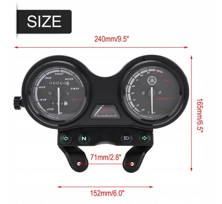 VELOCÍMETRO PARA MOTOCICLETA YBR125 