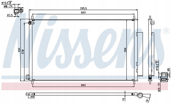 CONDENSADOR NISSENS 940354 