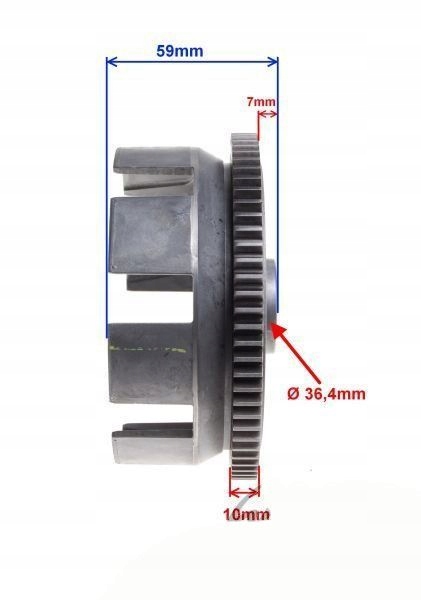 CORBEILLE ADHÉRENCE MOTEUR 162FMJ