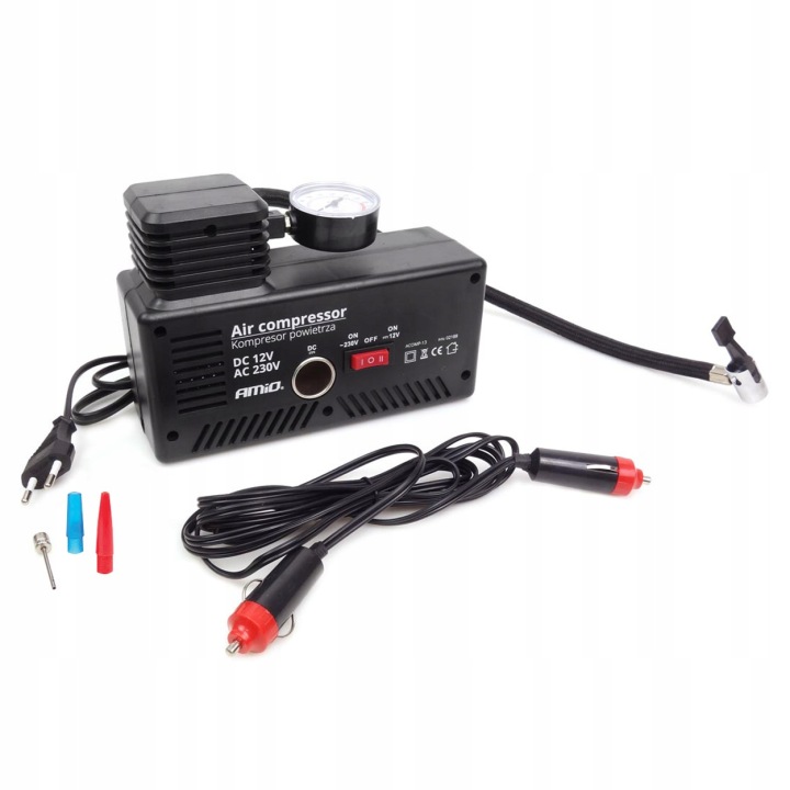 ÉLECTRIQUE POMPE ALLUME-CIGARES AUTOMOBILE AMIO ACOMP 13 COMPRESSEUR VERS ROUES