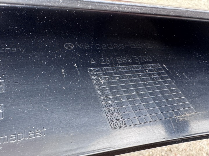 MERCEDES SL R231 63 65 AMG RESTYLAGE 16- SPOILER DOUBLURE PARE-CHOCS AVANT 231