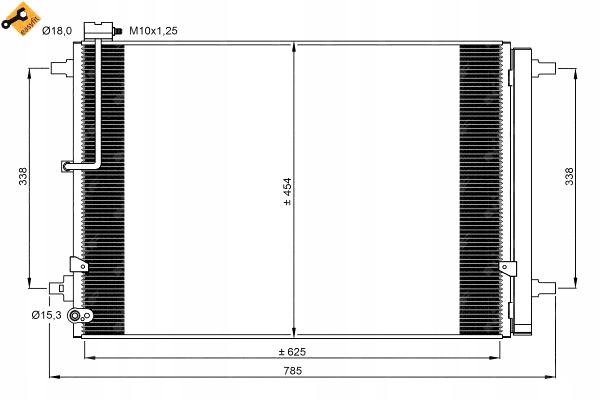 NRF CONDENSADOR DE ACONDICIONADOR AUDI A8 D4 BENTLEY MULSANNE 2.0H-6.8 