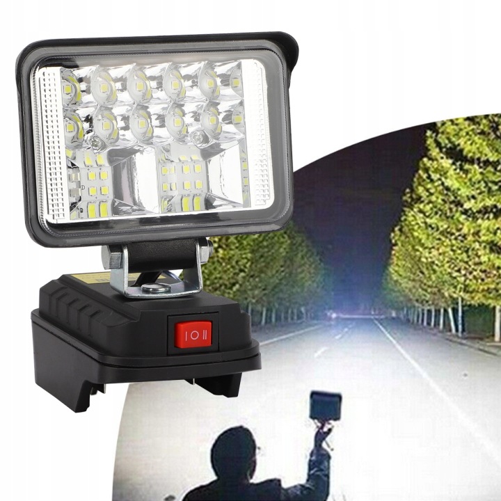 YOUKUKE TRAVAILLÉ VERS MAKITA PHARES ANTIBROUILLARD AMPOULE 18V-48W USB 18LED