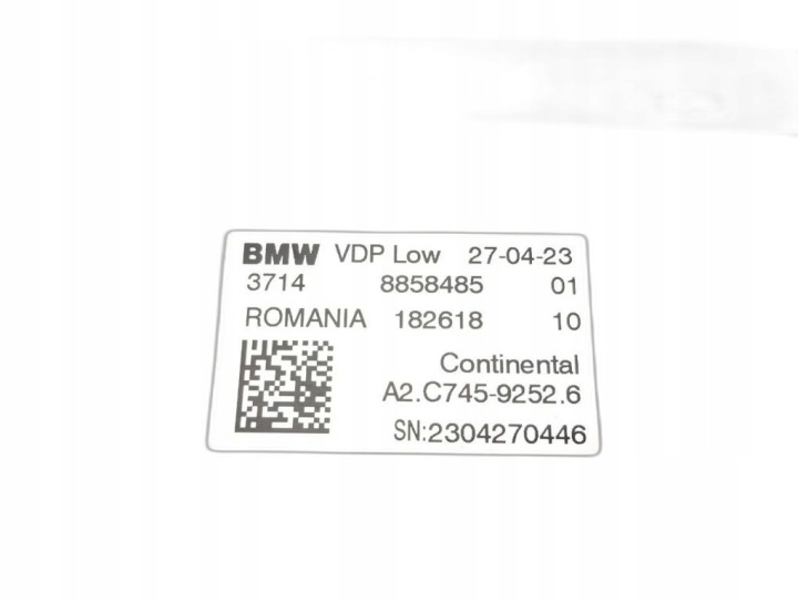 CONTRÔLEUR MODULE SUSPENSIONS PNEUMATIQUE FOR BMW I4 OEM: 8858485