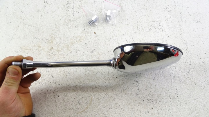P112 RÉTROVISEURS MPC CHROME ROND M8 M10 KAWASAKI VULCAN 1500 800 EN 500