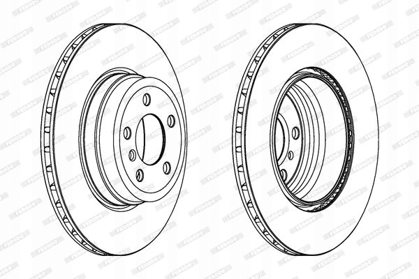 FERODO DISCO DE FRENADO PARTE TRASERA IZQUIERDA/DERECHA (BEZ SRUB) BMW X5 (E70), X5 (F15, F85), X6 